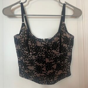 Black corset top